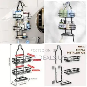 3 Tier Over Shower Head Hanging Shower Caddy Easy Installation