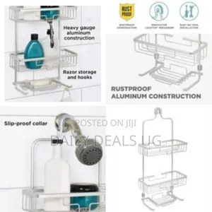 3 Tier Aluminium Shower Caddy Hanging Bathroom Organizer Rack