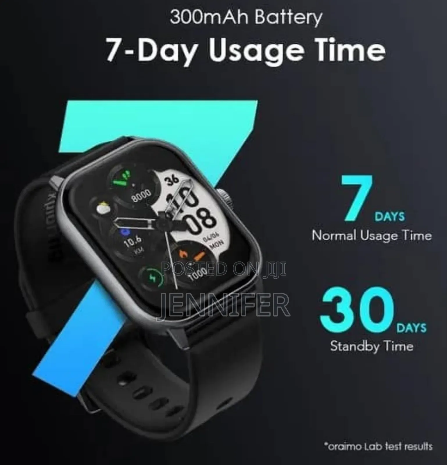Oraimo Watch 5 Lite 2.01" Hd Ip68 Smart Watch