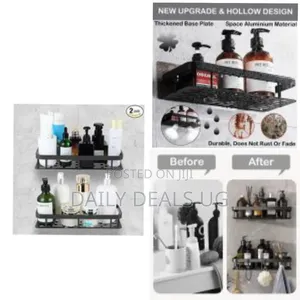 2 Pack Adhesive Shower Caddy, Rustproof Shower Rack