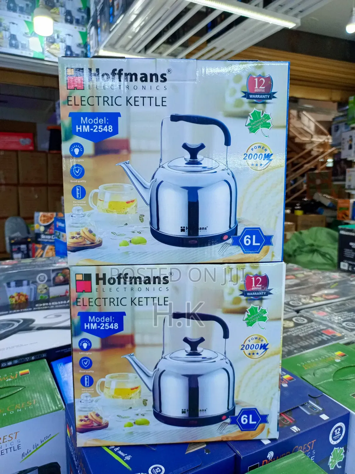 Hoffmans 6l Electric Stainless Steel Kettle, Model Hm-2548.