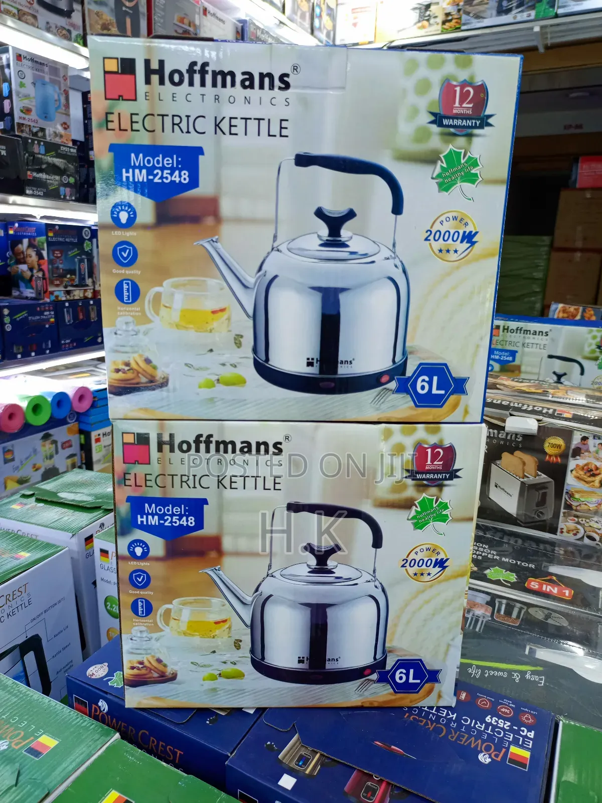 Hoffmans 6l Electric Stainless Steel Kettle, Model Hm-2548.