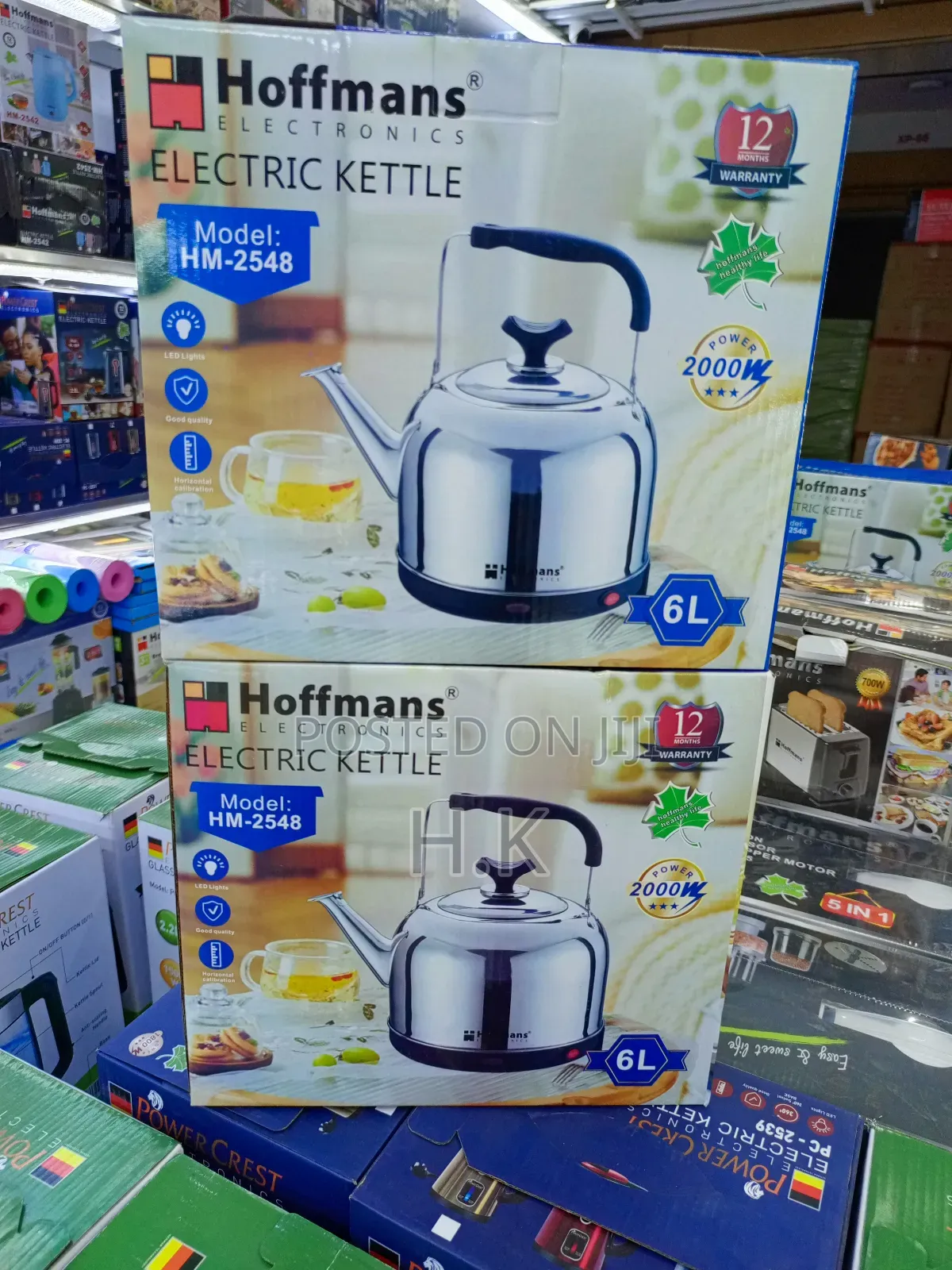 Hoffmans 6l Electric Stainless Steel Kettle, Model Hm-2548.