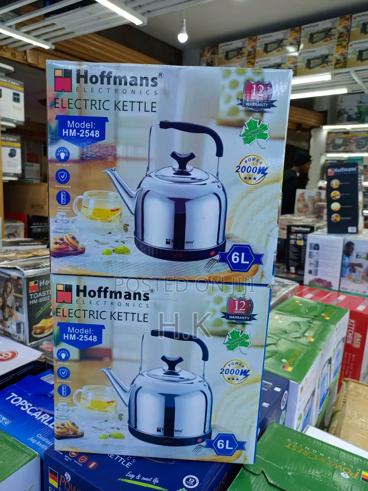 Hoffmans 6l Electric Stainless Steel Kettle, Model Hm-2548.