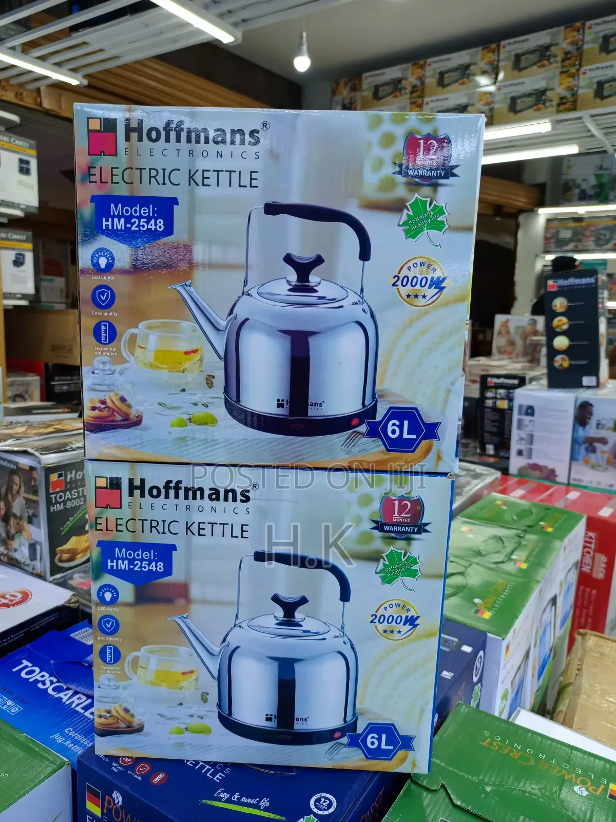 Hoffmans 6l Electric Stainless Steel Kettle, Model Hm-2548.