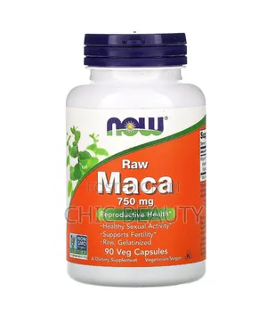 Now Raw Maca 750mg Reproductive Health 90 Capsules