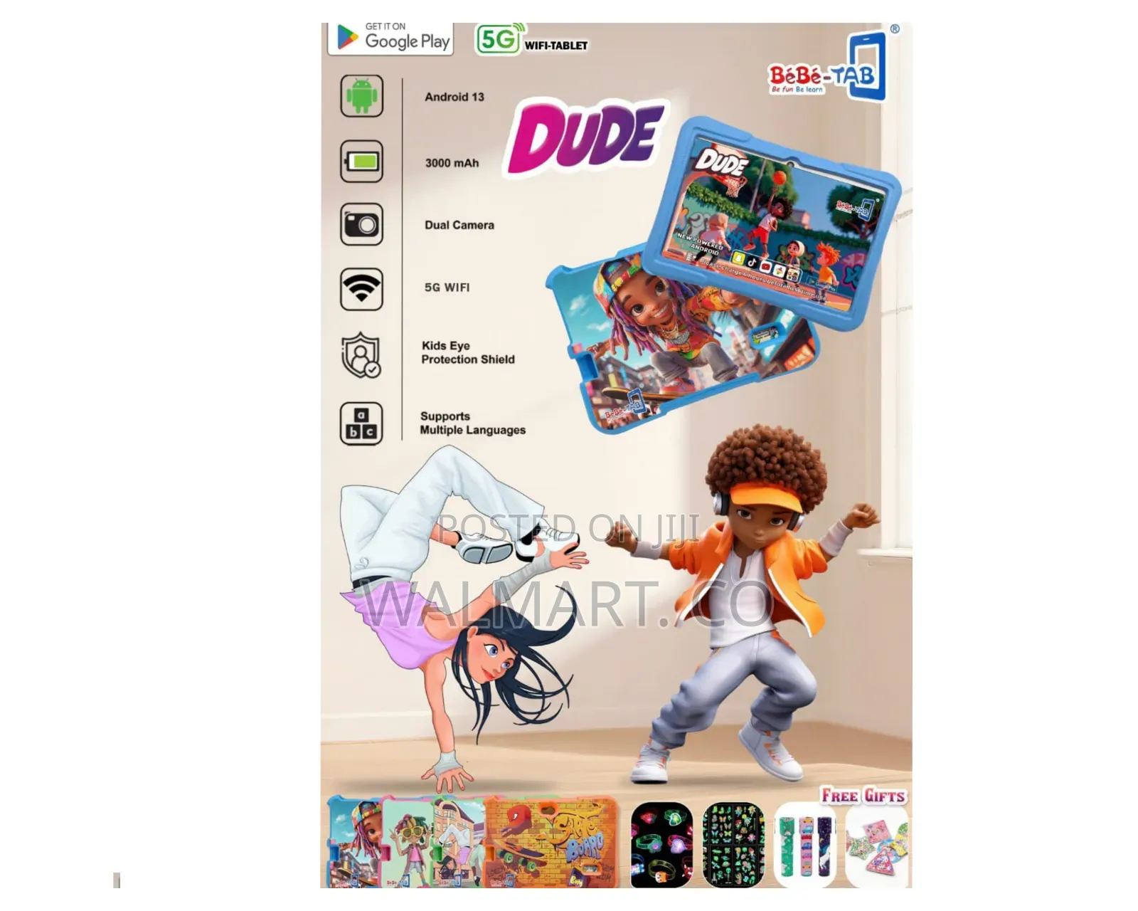 Bebe Tab Dude Kids Learning Tablet