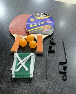 Table Tennis Racket + Net + Stands