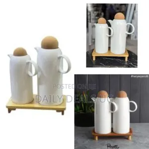 Porcelain Oil Dispenser Bottle, 2 PCS Oil Vinegar Bottle Pot Dispenser