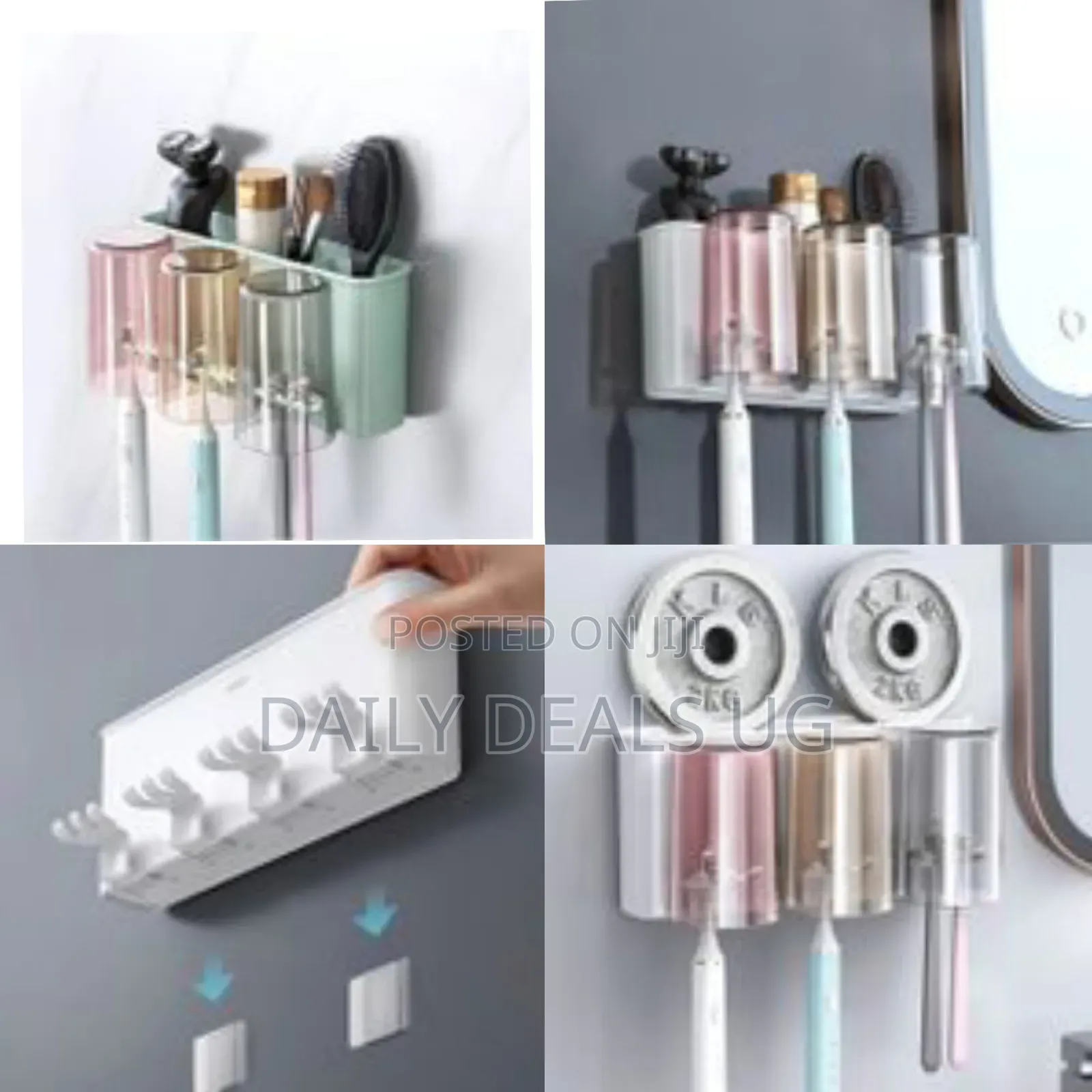 Toothbrush Stand, Toothpaste Dispenser, Toothpaste, Cup, Lavatory