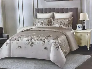 Honey G Bedcover Flowered Brown 6*6