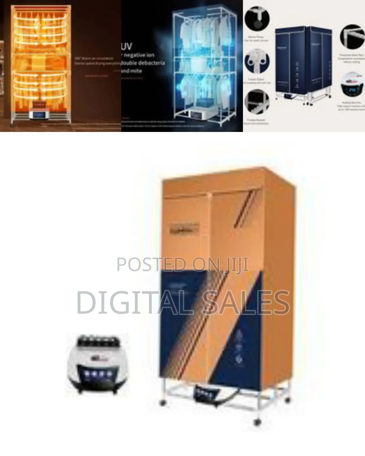 Heated Portable Electric Clothes Dryer Machine Double Layer Stackable