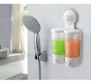 Magic Wall Mounted Suction Cup Hand Wash Liquid Soap Dish Dispenser