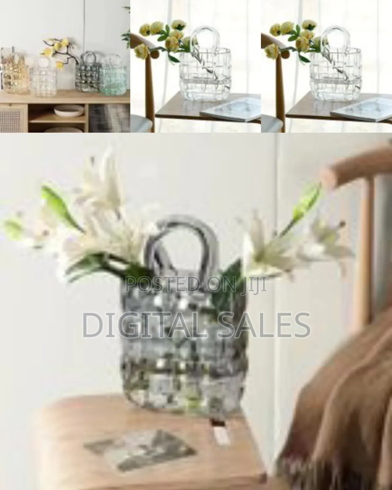 Vase Handbag Unique Glass Bag Vase