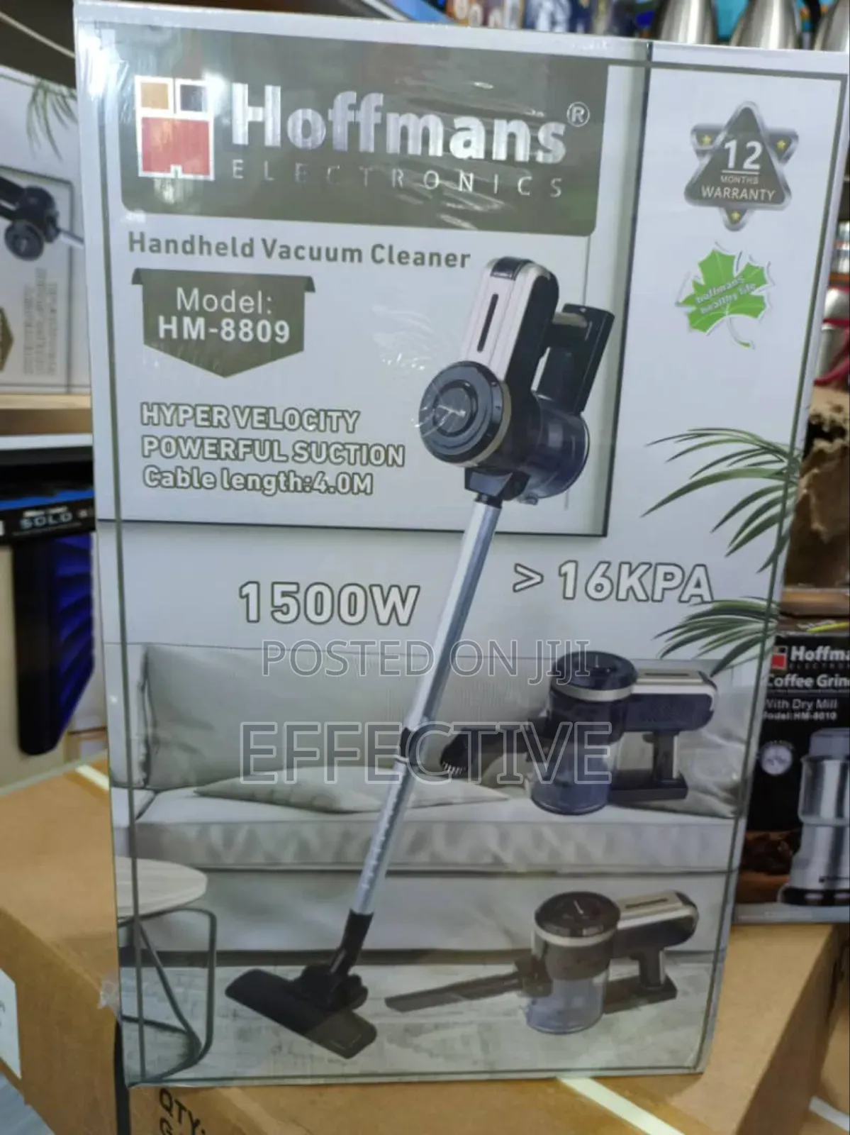 Hoffmans Electronics Handheld Vacuum Cleaner, Model Hm-8809