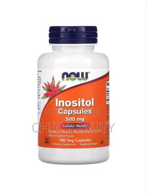 Now Myo-Inositol Cellular, Membrane Health 500mg 100 Veg Capsules