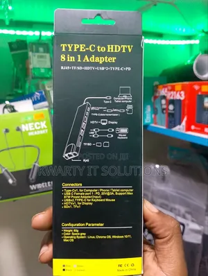 Type C to HDTV 8 in 1 Hub