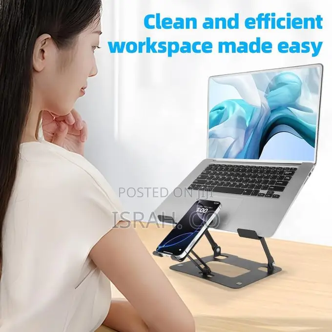 Ergonomic Dual Laptop Phone Stand