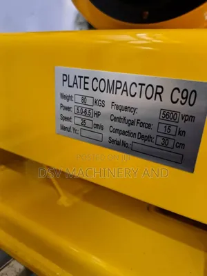 C90 Plate Compactor 6.5hp 15kn Force