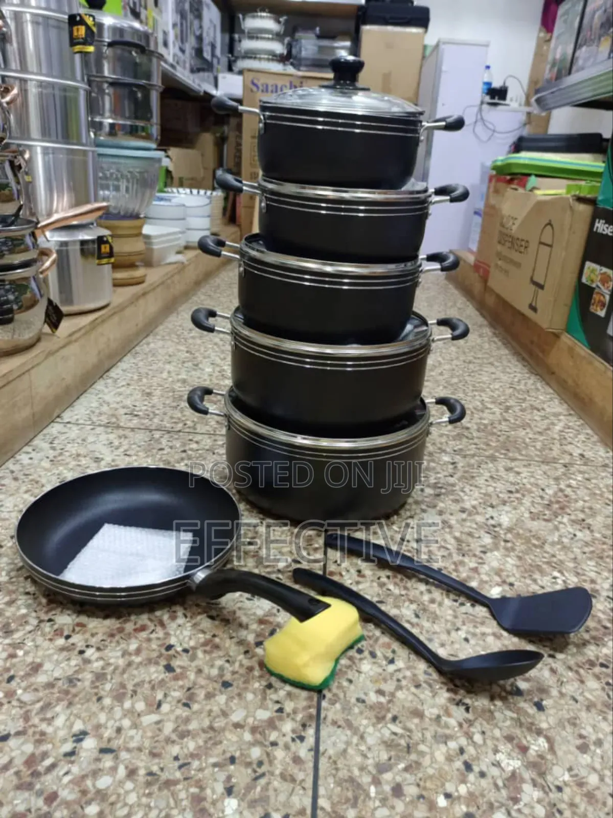 Set of 5 Tornado Non-Stick Cookware With Frying Pan