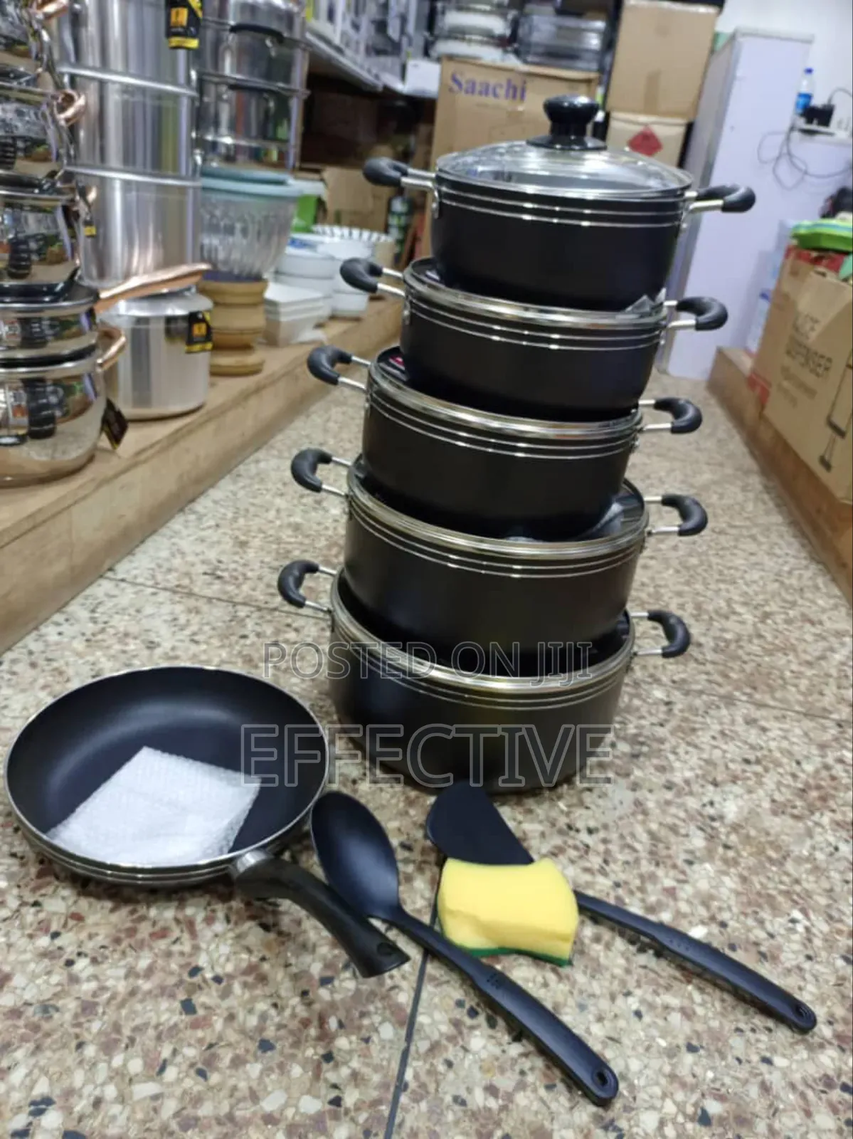 Set of 5 Tornado Non-Stick Cookware With Frying Pan