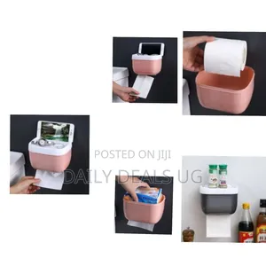Wall-Mounted Paper Towel Dispenser Toilet Tissue Container Dust Proof