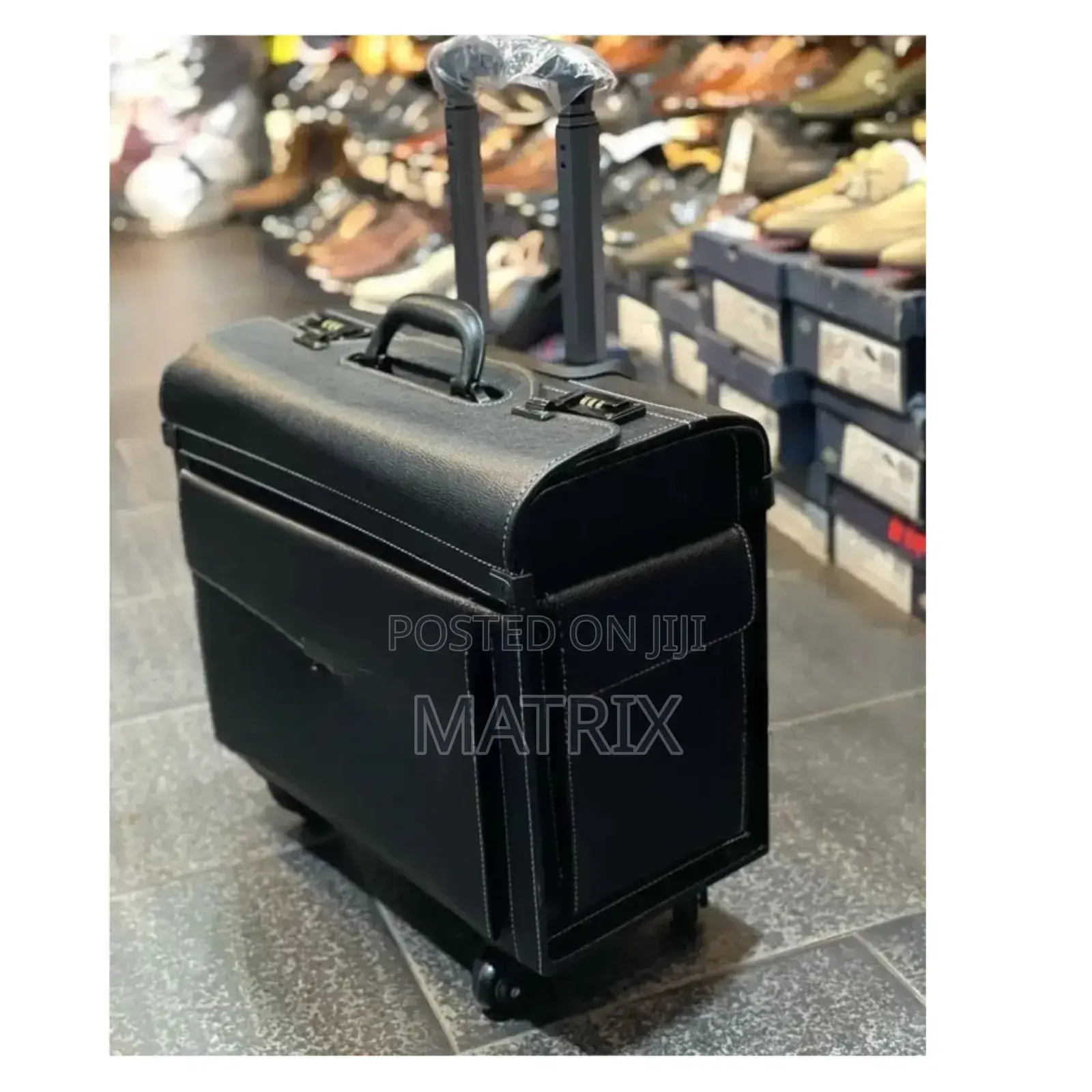 Pilot Travel Suitcase Bag- Black