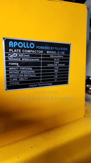 Apollo Plate Compactor C-120 Model