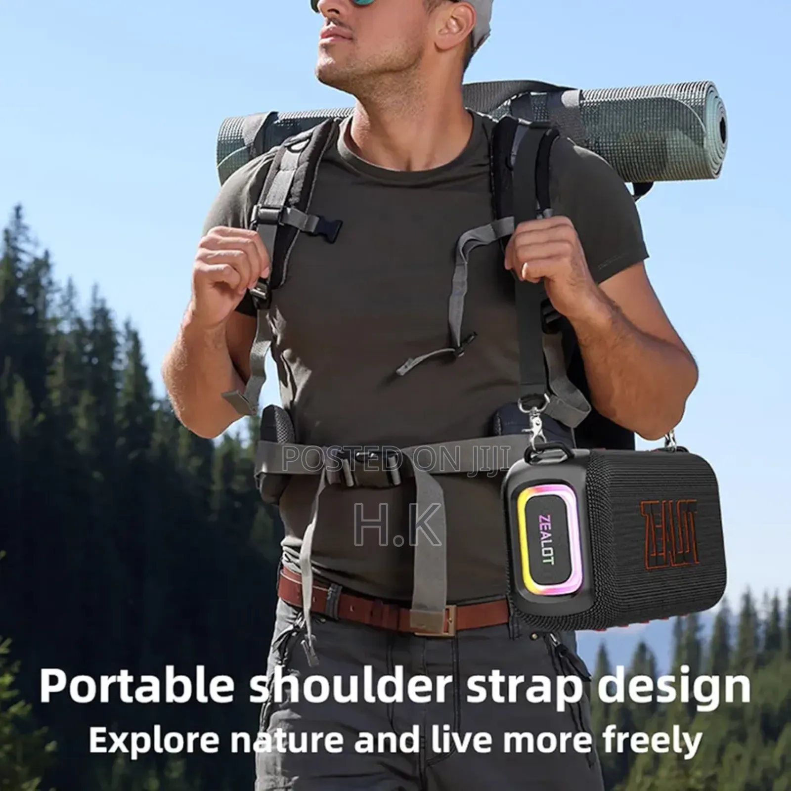 Docooler S85 - Portable Outdoor Speaker Ipx6 Waterproof With RGB Light