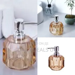 Travel Refillable Shampoo Dispenser Transparent Geometric Crystal
