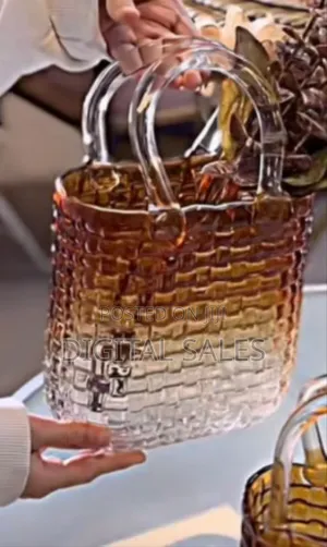Vase for Flowers, Wide Mouth Handbag Vase