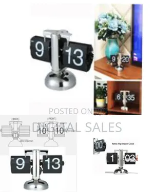 Flip Down Page Desk Clocks,Digital Mechanical Retro Flip Down Clock