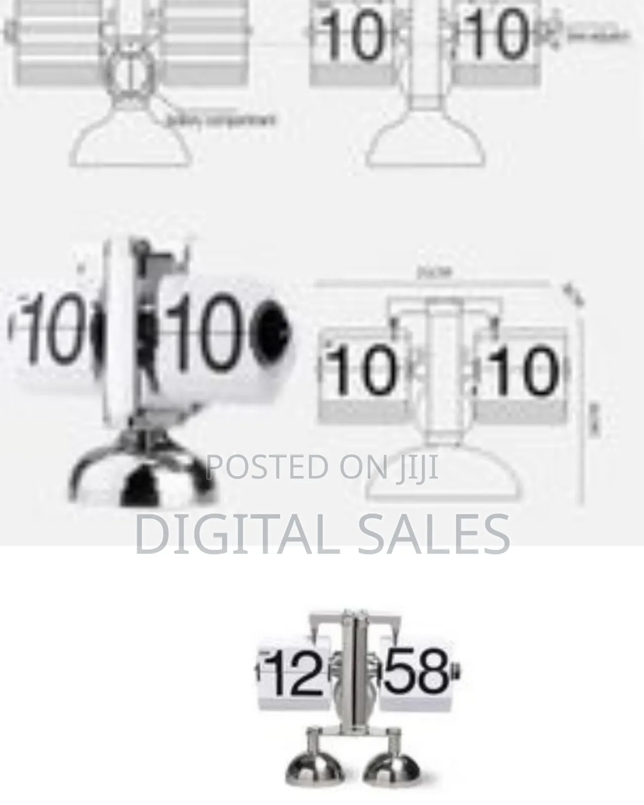 Flip Down Page Desk Clocks,Digital Mechanical Retro Flip Down Clock