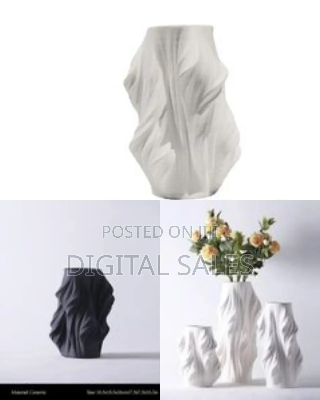 3d Printing Creative Ceramic Vases, Modern Minimalist Shaped Vases