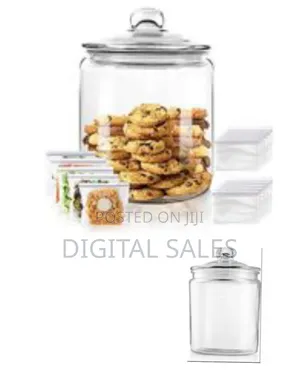 15l Airtight Glass Sweet Cookie Candy Jar
