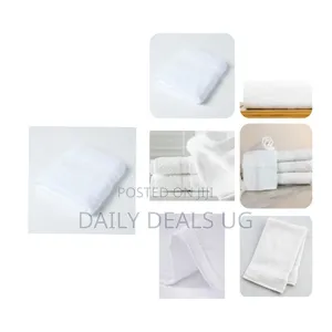 12 PCS of 40x60cm Small Rectangle White Soft Terry Cotton Soft