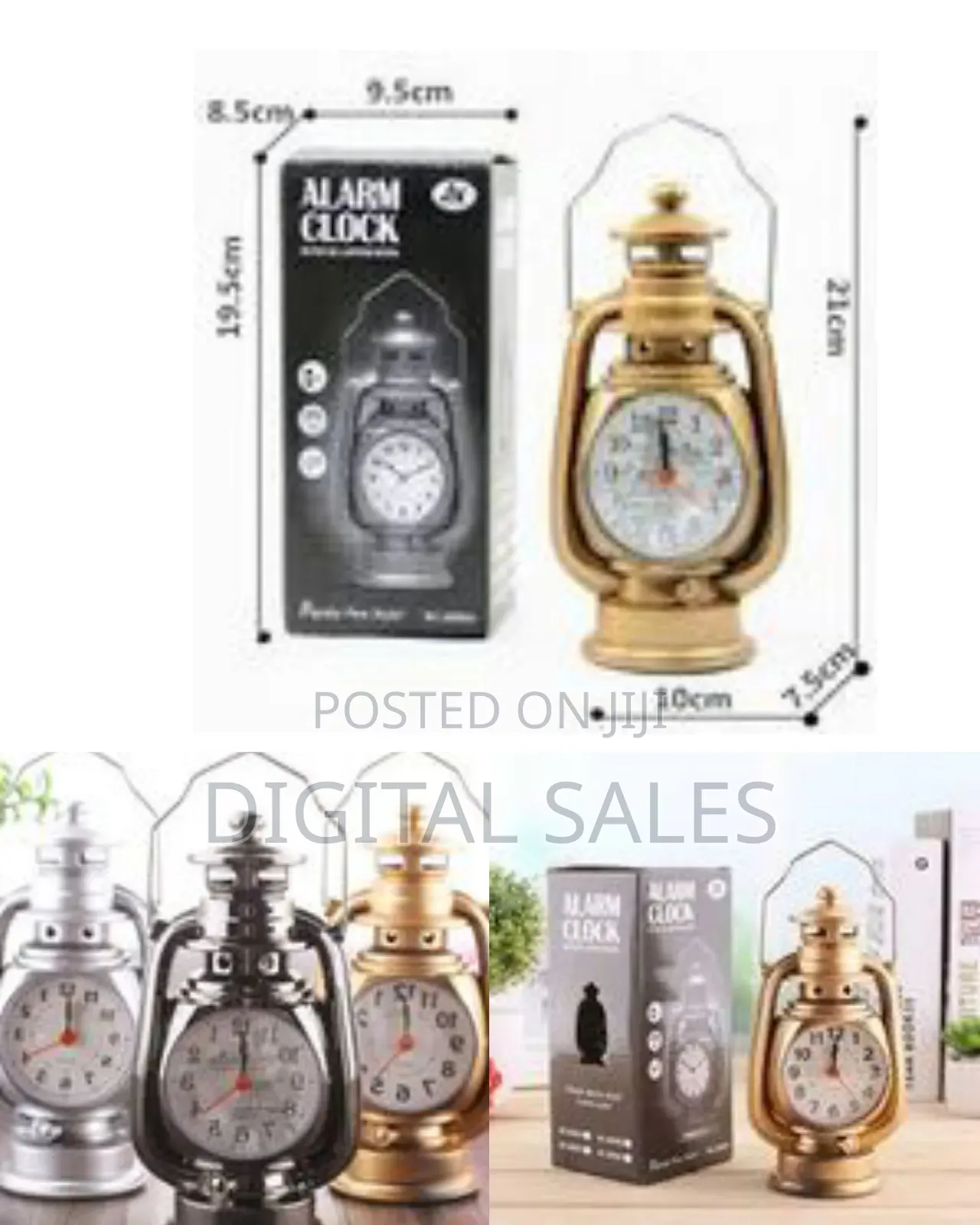 Desktop Clock Table Plastic