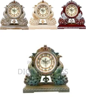 Desktop Clock Classic European Style Clock Bedroom Bedside Silent