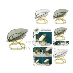 Reusable Innovative Leaf Shape Soap Dish Holder- Multi-Colours