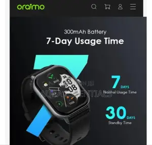 Oraimo Watch 5 Lite 2.01" Hd Ip68 Smart Watch