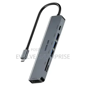 Green Lion 7-in-1 Usb-C Hub - Gray
