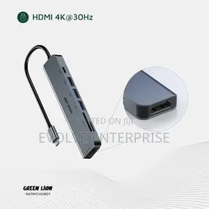 Green Lion 7-in-1 Usb-C Hub - Gray