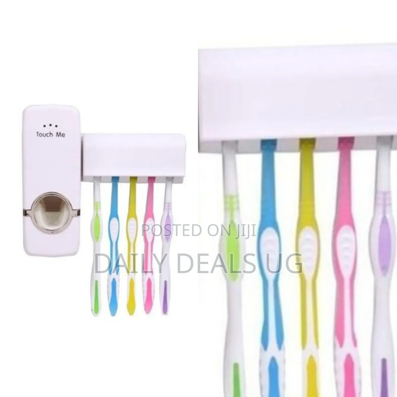 Touch Me- Automatic Toothpaste Dispenser 5 Toothbrush Holder Set