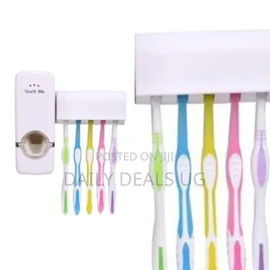 Touch Me- Automatic Toothpaste Dispenser 5 Toothbrush Holder Set