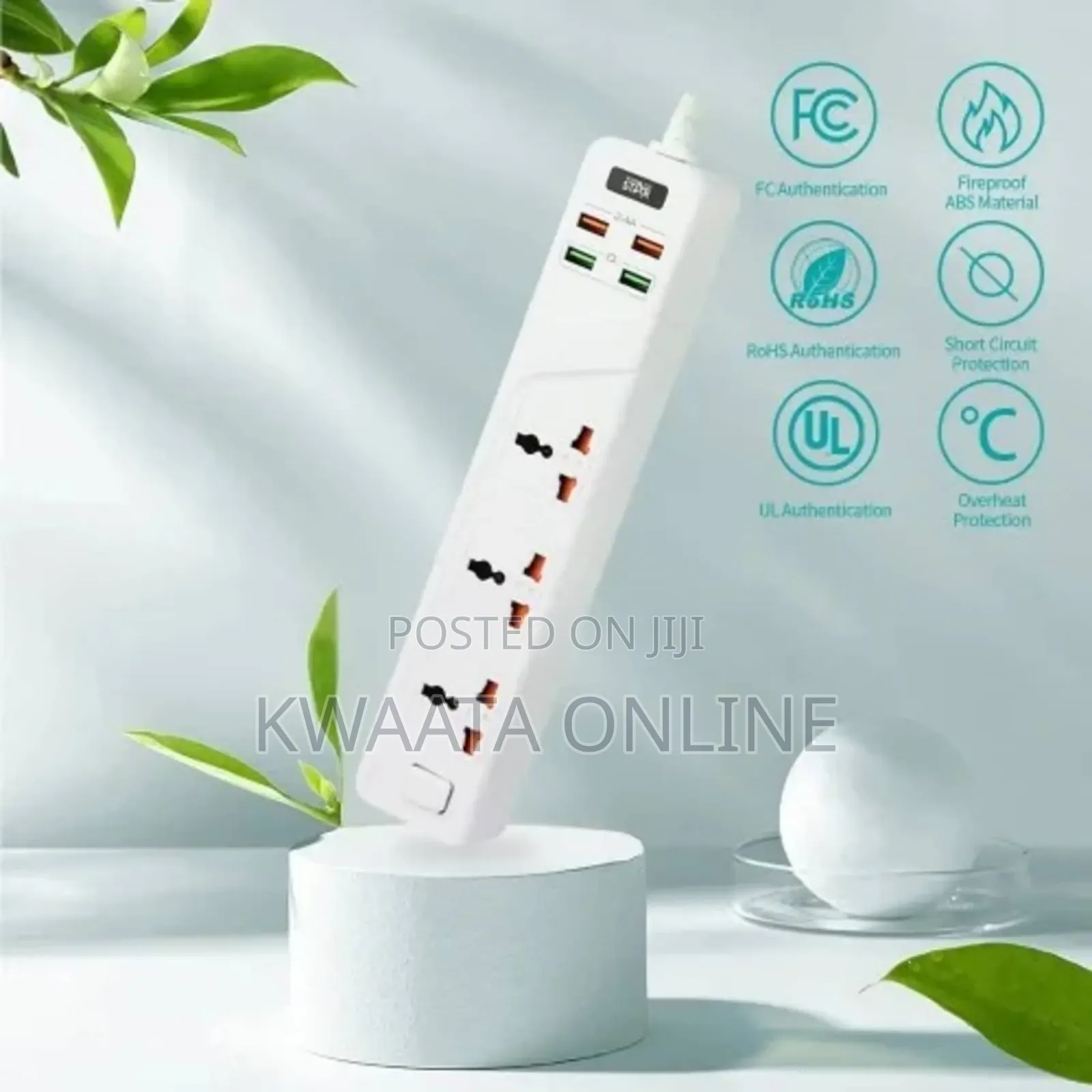 Winningstar Universal 4 Ways Strip 4 Usb Port Extension Power Socket