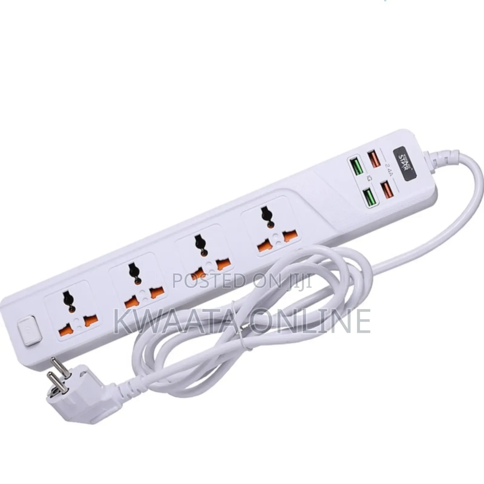 Winningstar Universal 4 Ways Strip 4 Usb Port Extension Power Socket