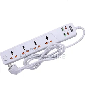 Winningstar Universal 4 Ways Strip 4 Usb Port Extension Power Socket