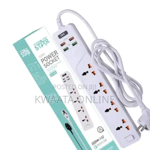 Winningstar Universal 4 Ways Strip 4 Usb Port Extension Power Socket
