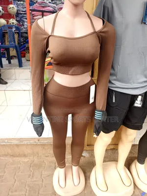 Brown Gym Wears for Ladies Original Material