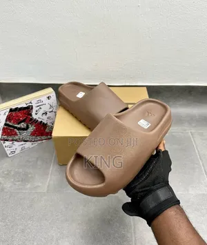 Brown Yeezy Slides